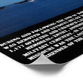 Pearl Harbour Gedenkveranstaltung Poster (Ecke)