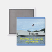 Pearl Harbour Memorial Magnet (Vorderseite/Rückseite)