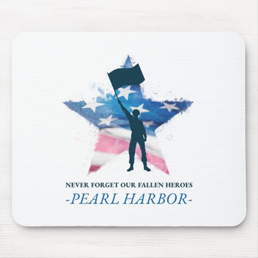 Pearl Harbour Vergiss nie unsere gefallenen Helden Mousepad (Vorne)