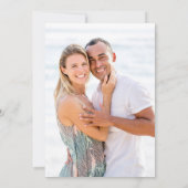 Pearl Heart 30. Hochzeitstag Foto Einladung (Rückseite)