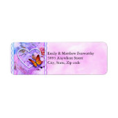 Pearl Heart Pink Roses Butterfells Anschrift (Vorne)