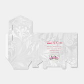 Pearl Hearts & Rose Damask Wedding Geschenkschachtel (Ungefaltet)