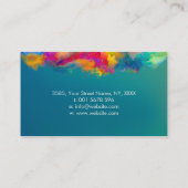 Pearl Helping Hands Tree Business Card Visitenkarte (Rückseite)