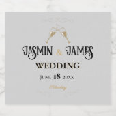 Pearl Heritage Wedding Alkoholflaschenetikett (Einzelnes Label)