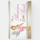 Pearl High Heel Princess Angel Baby Dusche Banner (Vertikal)