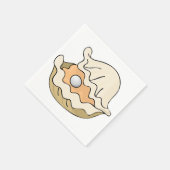 Pearl in einem Austernpapier Napkins Serviette (Ecke)