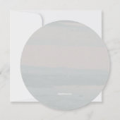 Pearl in Muschel Runde Bridal Dusche Einladung (Rückseite)