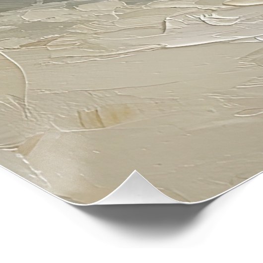 Pearl in Oyster by the Sea – Coastal Serenity Pain Poster (Ecke)