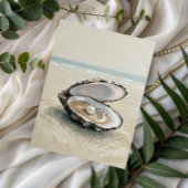 Pearl in Oyster – Coastal Tranquility Postcard Postkarte