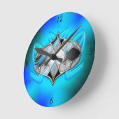Pearl In Round Clock Runde Wanduhr (Winkel)