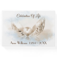 Pearl in Seashell Memorial Service Gästebuch