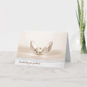Pearl in Seashell Vielen Dank Karte