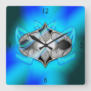 Pearl In Square Wall Clock Quadratische Wanduhr