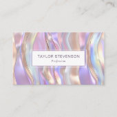 Pearl Iridescence Holographic Pastel Visitenkarte (Vorderseite)