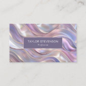 Pearl Iridescence Holographic Pastel Visitenkarte (Vorderseite)