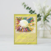 Pearl Jewelry Blätter Hervorragend Dankeschön Card Postkarte (Stehend Vorderseite)