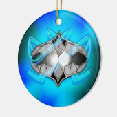 Pearl Keramik Ornament (Links)