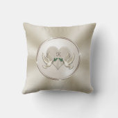 Pearl, Lace und Cotton Hochzeitsgeschenke Kissen (Rückseite)