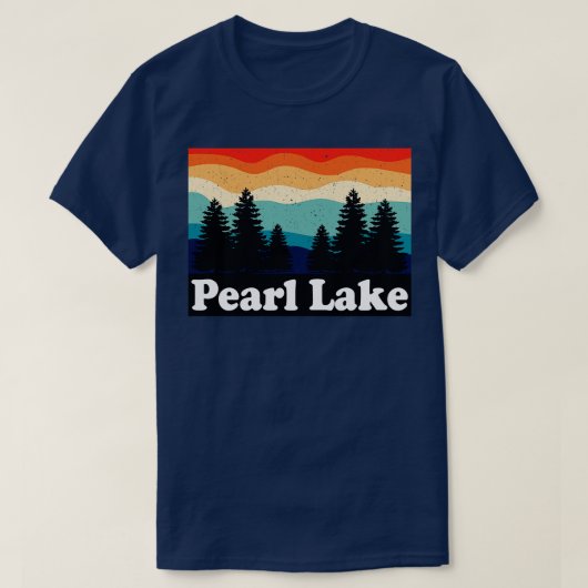 Pearl Lake Colorado Retro T-Shirt (Design vorne)