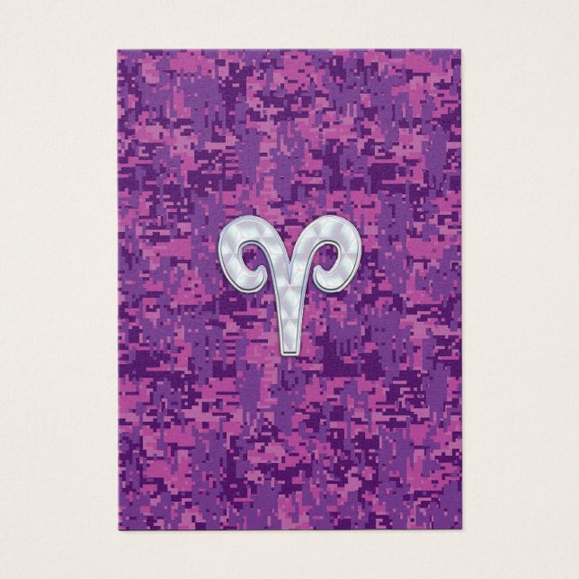 Pearl Like Aries Zodiac Sign auf der digitalen Cam (Vorderseite)