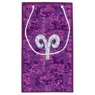 Pearl like Aries Zodiac Sign Pink Camouflage Kleine Geschenktüte