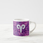 Pearl Like Aries Zodiac Symbol Digital Camouflage Espressotasse (Rechts)