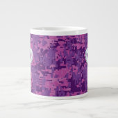 Pearl Like Aries Zodiac Symbol Digital Camouflage Jumbo-Tasse (Vorderseite)