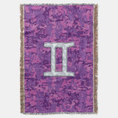 Pearl Like Gemini Zodiac Sign auf der digitalen Ca Decke (Vorderseite Vertikal)