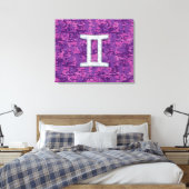 Pearl Like Gemini Zodiac Sign auf der digitalen Ca Leinwanddruck (Insitu (Schlafzimmer))