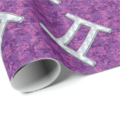 Pearl like Gemini Zodiac Symbol Digital Camouflage Geschenkpapier (Rolleneckpunkt)