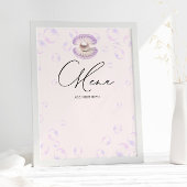 Pearl Lila Bubbles Menu Kinderdusche Poster