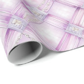 Pearl Lila Pink Brautparty Geschenkpapier (Rolleneckpunkt)