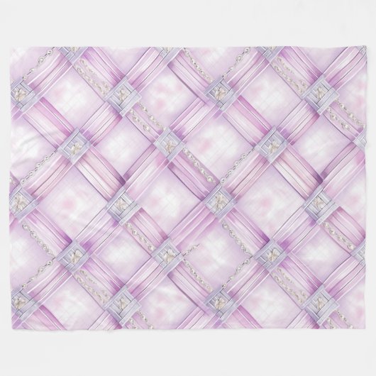 Pearl Lila Pink Fleecedecke (Vorderseite (Horizontal))