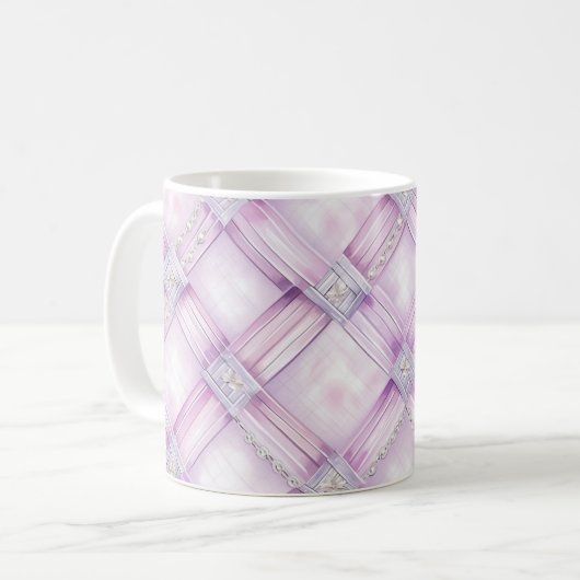 Pearl Lila Pink Kaffeetasse (Vorderseite Links)