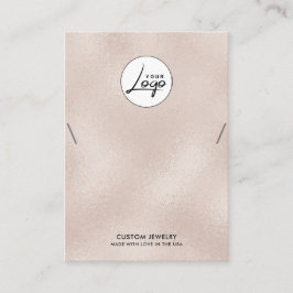 Pearl Logo Necklace Armband Display Card Visitenkarte