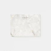 Pearl Marble Masculine Doppelmonogramm Post-it Klebezettel (Vorderseite)