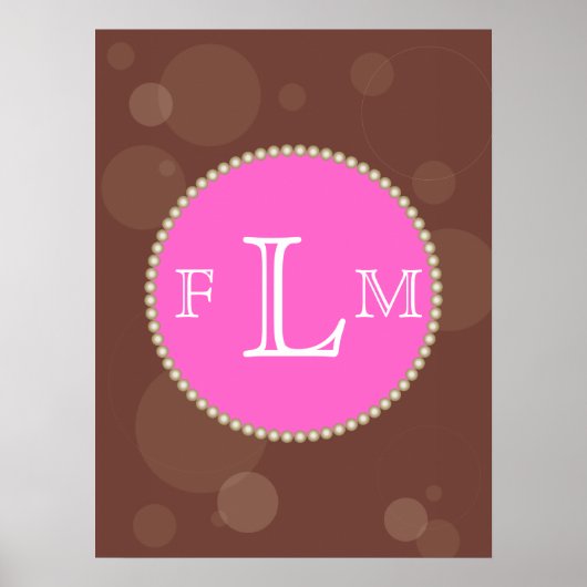 Pearl Monogram Poster (Vorne)