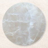 Pearl Nacre Pattern Runder Pappuntersetzer (Vorderseite)