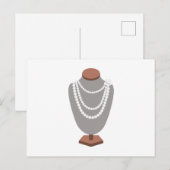 Pearl Necklace Postkarte (Vorne/Hinten)