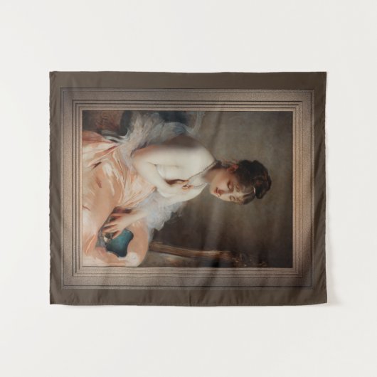 Pearl Necklace von Charles Chaplin Wandteppich (Vorderseite (Horizontal))