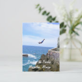 Pearl of the Pacific, Mazatlan Mexico Cliff Diver Postkarte (Stehend Vorderseite)