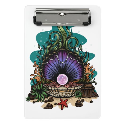 Pearl Of The Sea Mini Klemmbrett (Vorderseite)