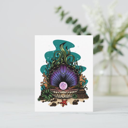 Pearl Of The Sea Postkarte (Stehend Vorderseite)