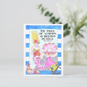 Pearl of Wisdom Inspiration Postcard Postkarte (Stehend Vorderseite)
