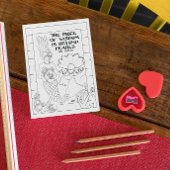 Pearl of Wisdom Mermaid Coloring Postcard