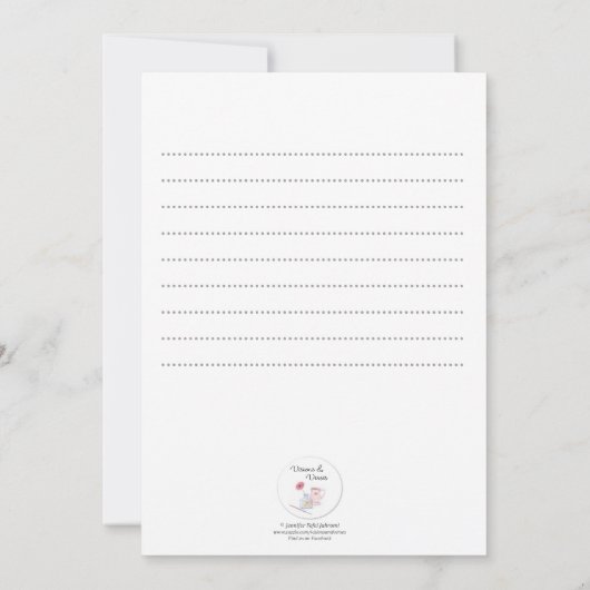 Pearl of Wisdom Mermaid Coloring Postcard (Rückseite)