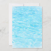 Pearl On Way Seashell Girl Baby Shower Einladung (Rückseite)