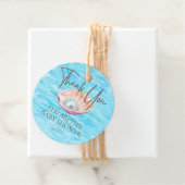Pearl On Way Seashell Girl Baby Shower Script Geschenkanhänger (Beispiel)