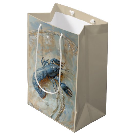 Pearl - Papiertasche Mittlere Geschenktüte (Vorderseite Schrägansicht)