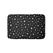 Pearl Pattern on Black Background Badematte (Vorderseite)